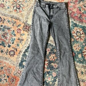 Gray Flared Jeans